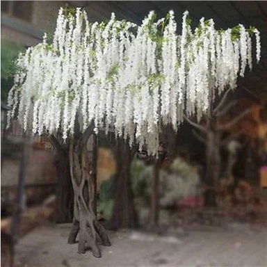 Gervi hvítt brúðkaups Wisteria tré